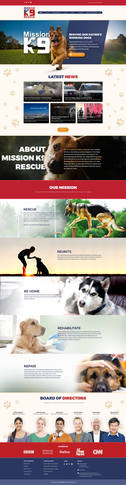 Mobile veterinary van used for house-call pet care, featured in a vet website case study